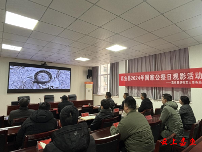 县退役军人事务局组织开展国家公祭日观影活动