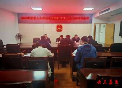 嘉鱼县人大常委会理论学习中心组学习暨党组2024年度民主生活会会前集中学习会召开