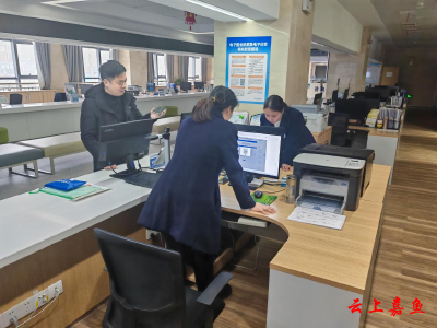 嘉鱼：高效办业务 服务暖企业