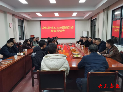 高铁岭镇举办2025年招商引资新春茶话会