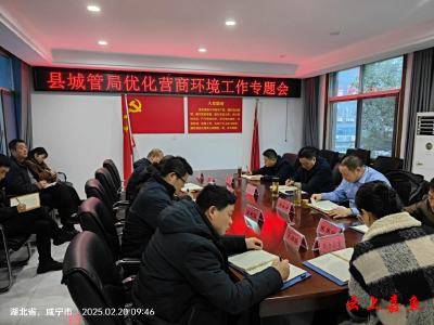 县城管执法局召开优化营商环境工作专题会