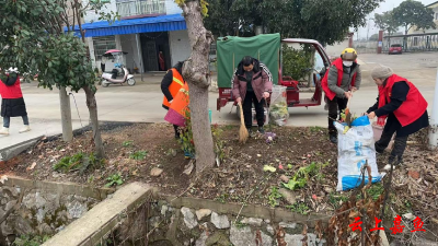 渡普镇组织开展义务捡垃圾志愿服务活动