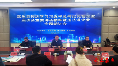 嘉鱼县举办“送法进企业”专题培训会助力企业法治化发展