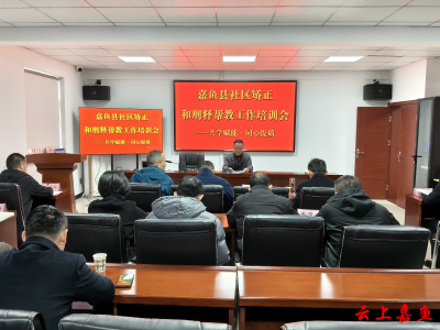 嘉鱼县社区矫正和刑释帮教“共学赋能•同心提质”工作培训会召开
