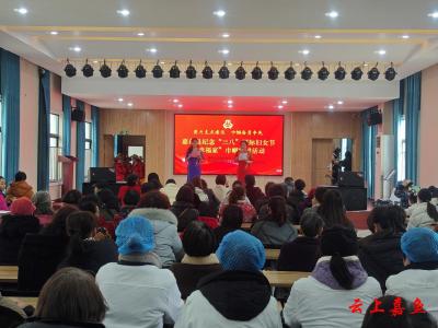 嘉鱼县举办纪念第115个“三八”国际妇女节暨“聚力支点建设 巾帼奋力争先”宣讲进社区活动