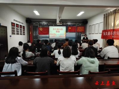 鱼岳镇樱花社区开展五四青年节主题团日活动