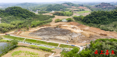 【实施产业倍增 聚焦支点建设】高铁岭镇芦冲水库扩容工程施工正酣
