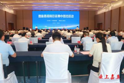王永在嘉鱼县招商引资集中签约活动上强调：持续升腾大抓招商、大抓项目的强大气场，真正为加快打造武汉都市圈城乡统筹绿色发展示范区筑牢坚实基础