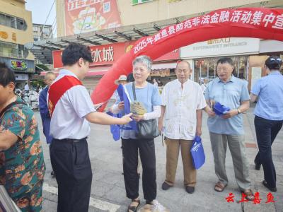 嘉鱼县开展防范非法金融活动集中宣传日活动