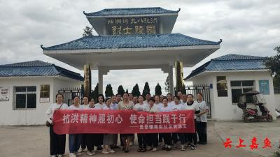鱼岳镇南街社区开展“抗洪精神照初心，使命担当践于行”主题活动
