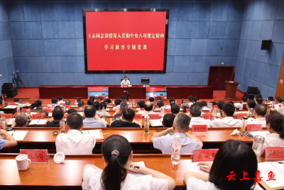 王永在深入贯彻中央八项规定精神学习教育专题党课上强调：增强政治自觉，以优良作风凝心聚力，加快打造武汉都市圈城乡统筹绿色发展先行区
