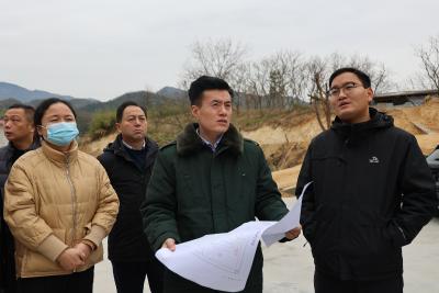 杨修伟实地勘察项目规划用地和建设情况