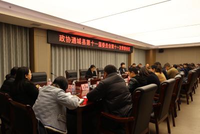 【聚焦两会】政协通城县第十一届委员会第十一次常委会议召开