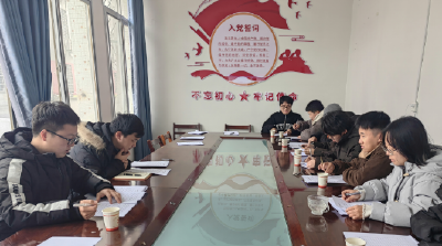 团县委组织西部计划志愿者团支部召开示范性组织生活会