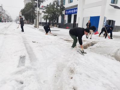 通城县大坪乡：铲雪除冰保障畅通 切实筑牢“安全防线”