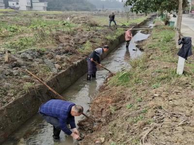 通城县关刀镇：清理河道沟渠塘 改善水生态环境