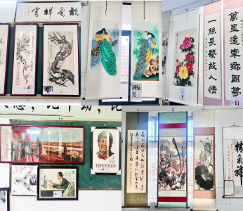 “左继良书法暨左相宜书画收藏展”在通城县城北初中成功举办