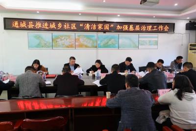 通城县推进城乡社区“清洁家园”加强基层治理工作会召开