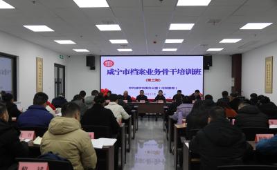 咸宁市档案业务骨干培训班在通城举行