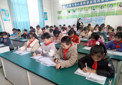 通城县沙堆镇中心完小：笔墨飞扬 共绘传承