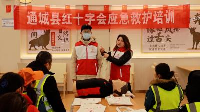 通城县红十字会走进高速服务区开展应急救护培训 