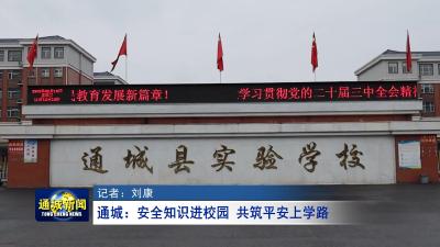 通城：安全知识进校园 共筑平安上学路