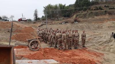 视频-通城：预定新兵积极参加义务植树活动