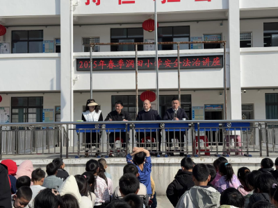 通城县塘湖镇润田小学：法治讲座进校园，法律意识驻心田