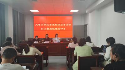 通城县大坪乡召开村级后备力量到乡跟岗锻炼工作会