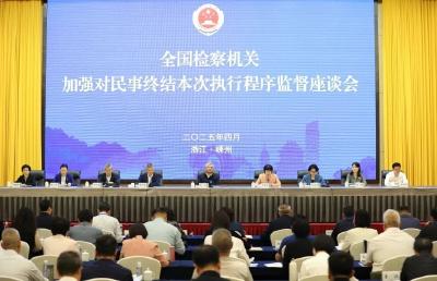 通城县人民检察院在全国检察机关加强对民事终结本次执行程序监督座谈会上作经验交流