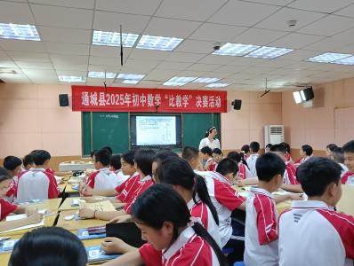 通城县2025初中数学“比教学”决赛圆满落幕，共促教育高质量发展
