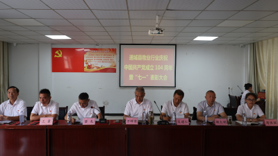 通城县物业行业召开庆祝中国共产党成立104周年暨“七一”党员大会