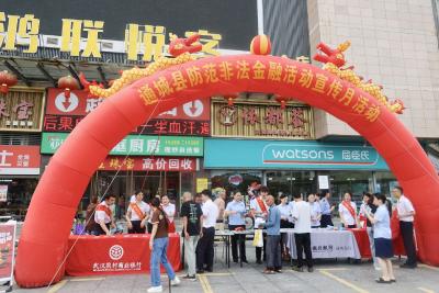 通城县开展防范非法金融活动宣传月活动