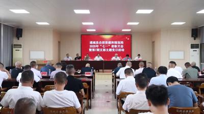 视频-通城县自然资源和规划局召开庆祝中国共产党成立104周年暨“七一”党员大会