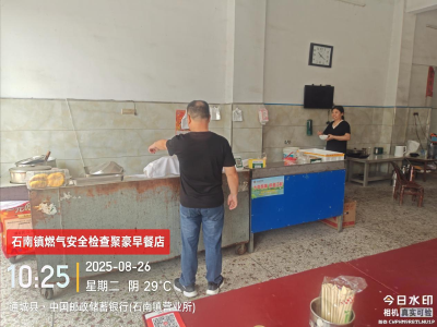 通城县石南镇开展餐饮场所燃气“三件套”整改“回头看”行动