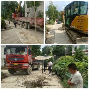 通城县沙堆镇湾船咀村：协同推进，修复高速施工致损道路