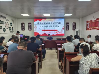 通城县塘湖镇召开《党政机关厉行节约反对浪费条例》专题学习会