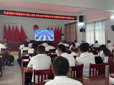【大思政课】通城县马港镇：全体干部集中观看九三阅兵直播
