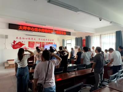 通城县大坪中心完小开展师德师风专题教育会