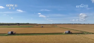 玉米丰收“金”满仓 智能农机“唱主角” 希望的田野上 “丰”景如画
