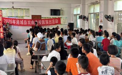 通城县北港镇：花鼓戏曲进校园 传统文化润童心