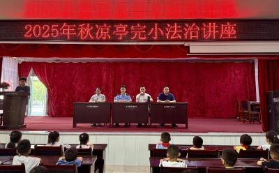 通城县塘湖镇凉亭完小开展“法治进校园 安全伴我行”主题教育活动