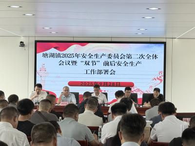 通城县塘湖镇召开2025年安全生产委员会第二次全体会议暨“双节”前后安全生产工作部署会