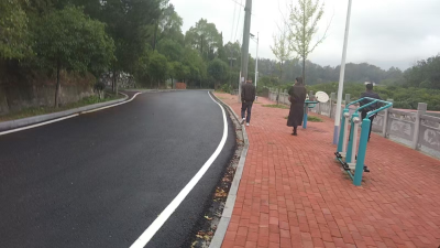 通城县石南镇：牌合村公路沿石工程完工 民生项目惠及村民出行