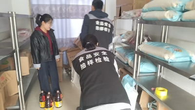 通城县北港镇市场监管所走进校园开展食品安全抽样