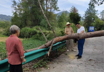 通城县隽水镇古龙社区：十一假期及时解民忧 迅速清理路障获点赞