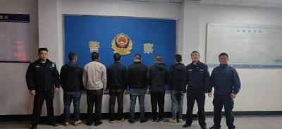 通城警方处置纠纷牵出赌博案，6人被依法行政拘留