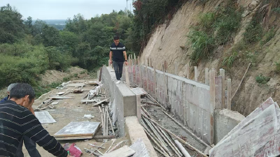 通城县石南镇农业中心赴虎岩水库检查指导整险工作 严把工程质量安全关