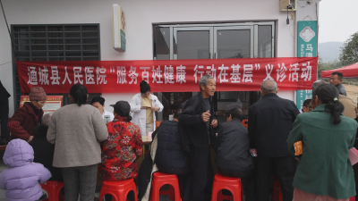 通城县马港镇联合多部门开展免费义诊暨医保政策宣传活动