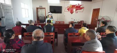 通城县隽水镇康复中心联合柳峦村开展禁毒反诈宣传